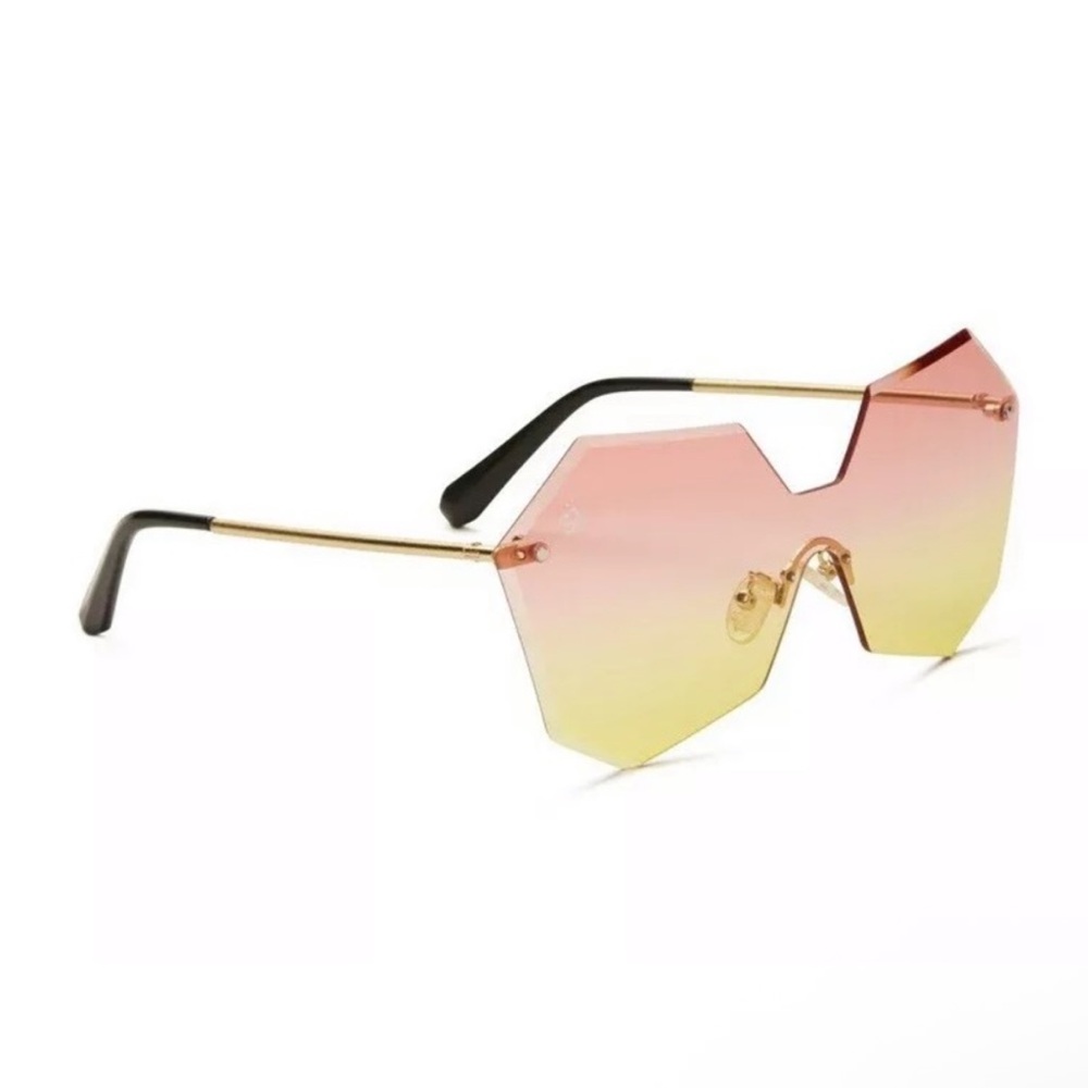 Si Wear Oversized Gradient Sunglasses pink yellow - Picture 7 of 7